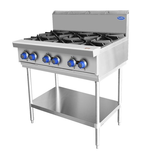 Cookrite 6 Burner Cook Top and Stand AT80G6B-F